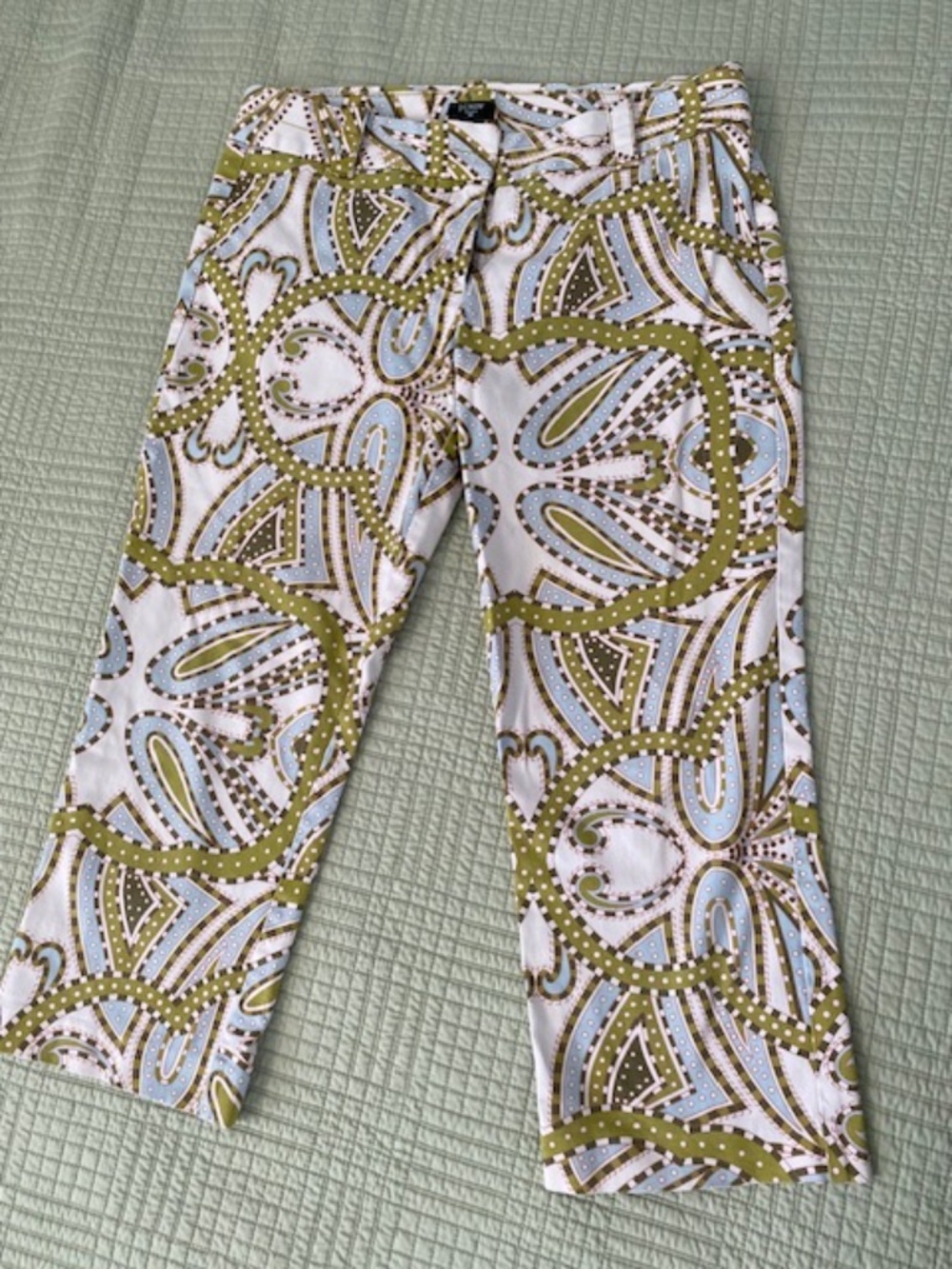 J. Crew City Fit Cotton Cropped Pants, size 10
